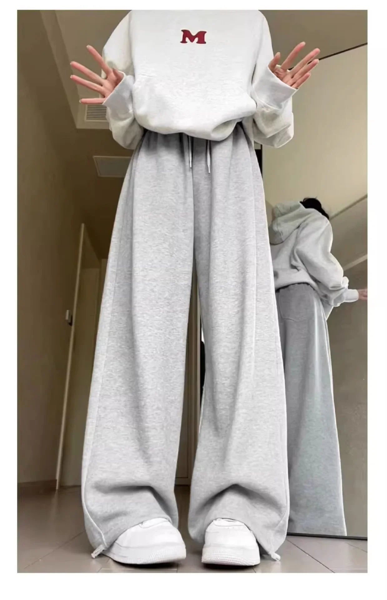 Casual Straight-Leg Sweatpants